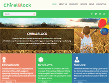 Tablet Screenshot of chiralblock.com